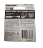 باتری نیم قلمی قابل شارژ پاناسونیک 650mah - تصویر 2