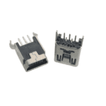 کانکتور مادگی mini USB روبردی DIP