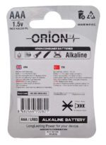 باتری نیم قلمی آلکالاین دوتایی اوریون ORION - Image 2