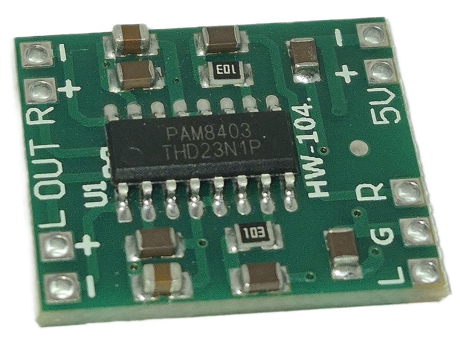 PAM8403 ماژول آمپلی فایر 2x3W کلاس D با تراشه PAM8403 - Image 1