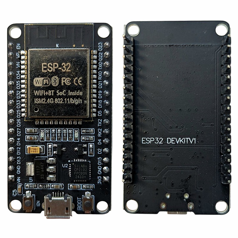 ESP32 DEVKITV1 برد توسعه ESP32 دارای بلوتوث، وای فای داخلی و مبدل CP2102 - Image 1