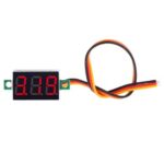 ماژول ولت متر دیجیتال ۰ تا ۱۰۰ ولت DC سه سیمه ۰٫۳۶ اینچ قرمز رنگ