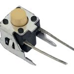 تک سویچ دو پایه 6X6X9 رایت زرد با هولدر