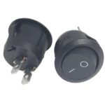 کلید راکر گرد دو حالته دو پایه 6 آمپر 14*23