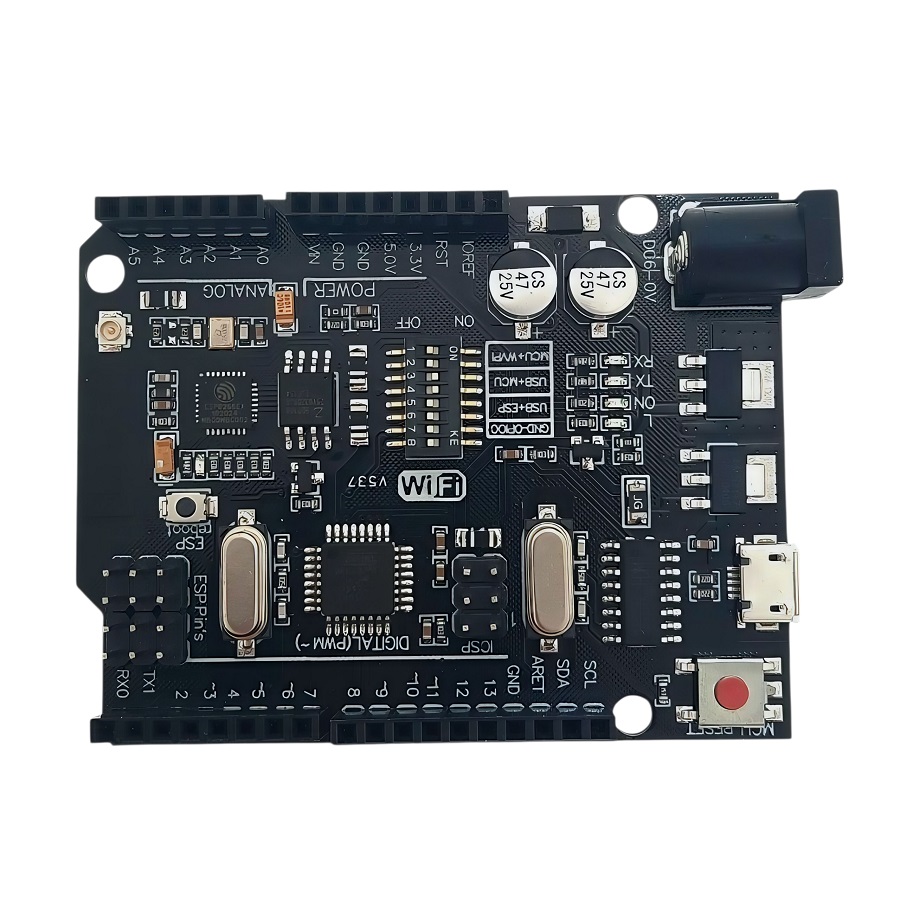WI-FI-R3-ATMEGA328P-ESP8266 (1) برد آردوینو UNO WIFI دارای پردازنده ATmega328P و ESP8266 - Image 1