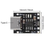 ماژول شارژر باتری لیتیومی 1 آمپر مینی TP4056H با ورودی USB TYPE-C - تصویر 3
