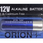 باتری ریموت آلکالاین 12 ولت سایز 27A اوریون ORION 12V 27A