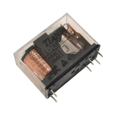 رله کتابی شیشه ای 24 ولت 16 آمپر 6 پایه 1 کنتاکت برند تیانبو TIANBO TRA2L-24VDC-S-H